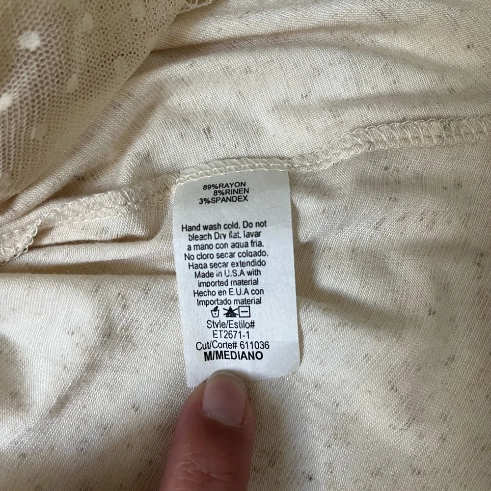 Boutique Easel Tank Dress Lace Bottom Trim - Picture 2 of 5